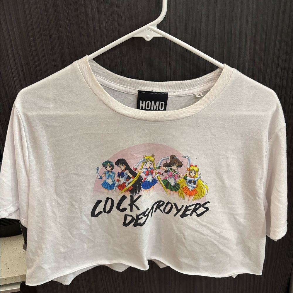 HOMO Sailor Moon Crop Top Size Medium